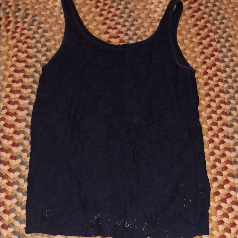 Gap blue tank top with pattern